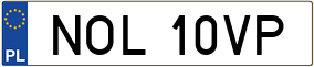 Trailer License Plate